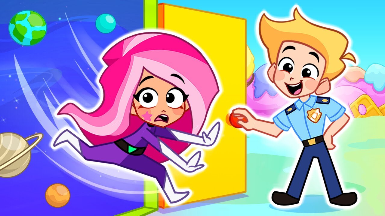 Magic Door Quest! Kids Learn Fruits, Colors, Shapes & Solve Riddles at Grocery Store 🚪✨