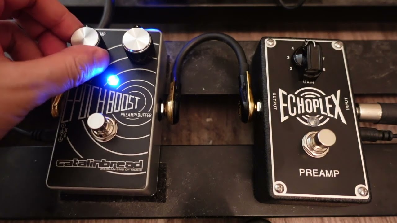 Catalinbread Epoch Boost против Dunlop EP101 — какая педаль предусилителя Echoplex лучше?
