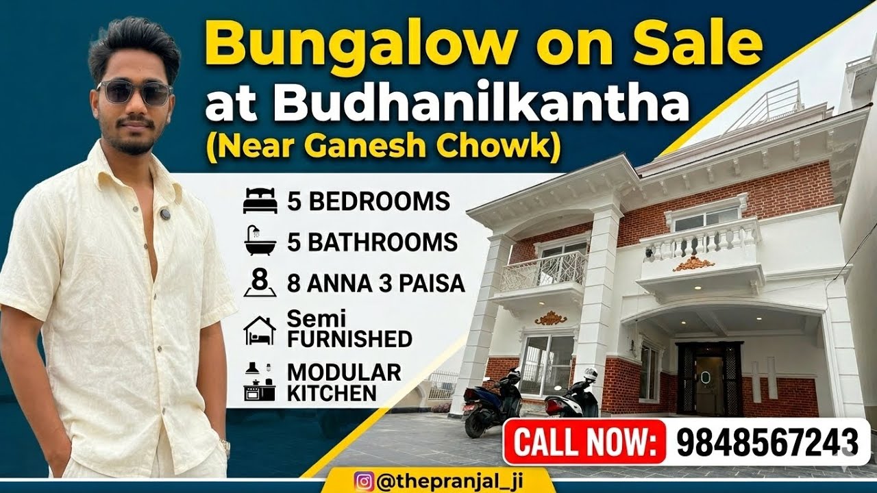 Luxury Bungalow for Sale in Budhanilkantha Near Ganesh Chowk 