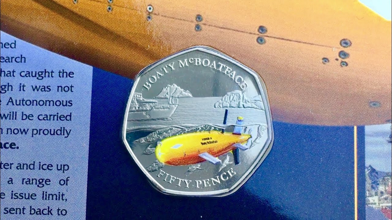 BOATY McBOATFACE 50p COIN!! || POBJOY MINT || 2018 VIDEO