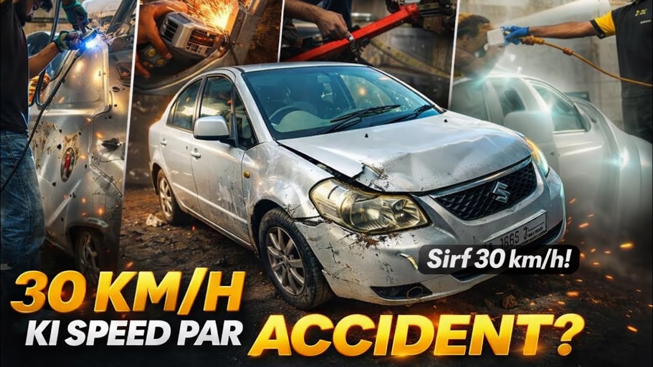 Restoring accident car |