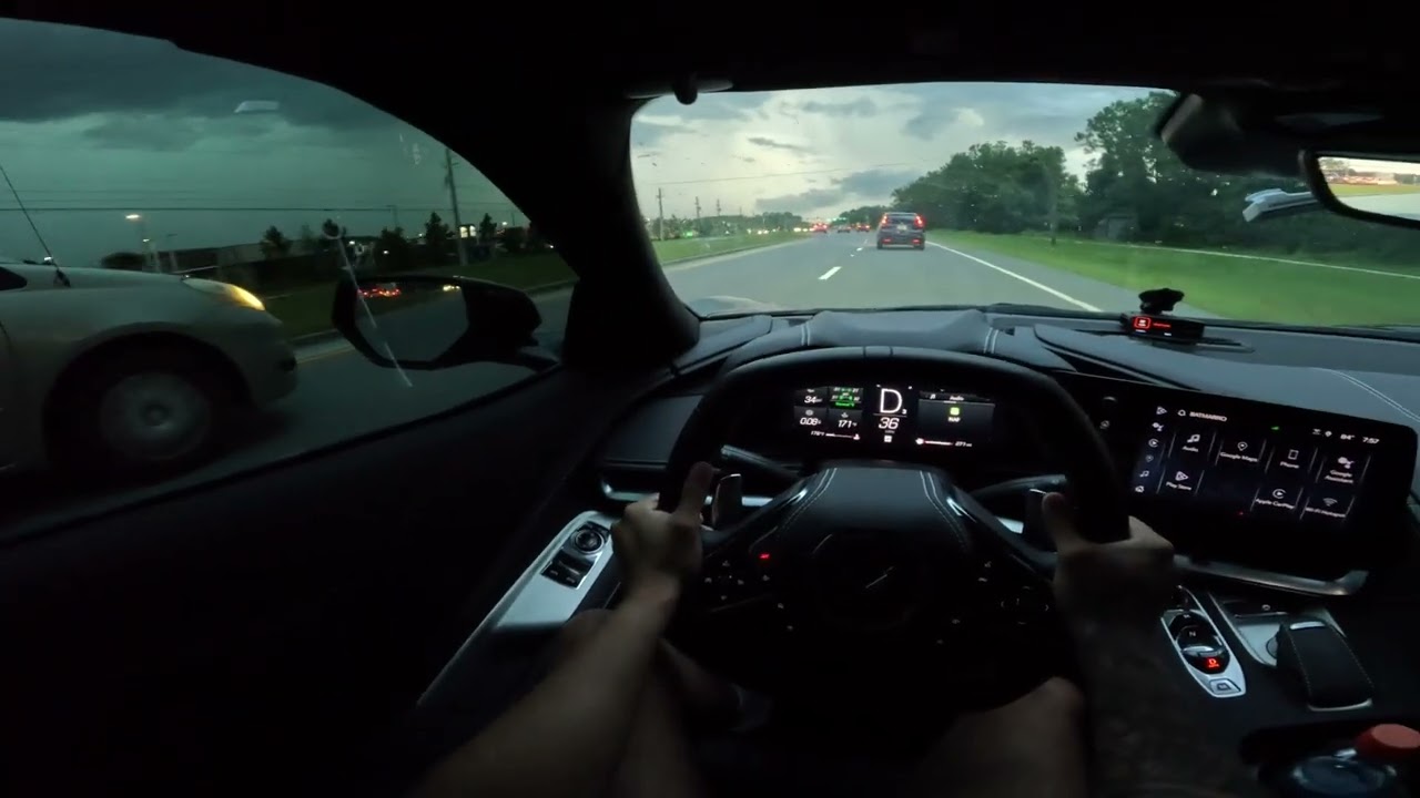 POV DRIVE: TAKING MY 2025 CHEVROLET CORVETTE C8 TO PLAY BASKETBALL (ASMR)