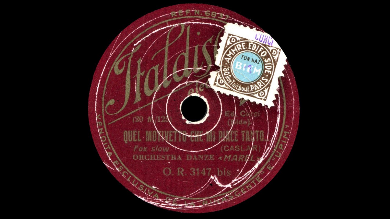 QUEL MOTIVETTO CHE MI PIACE TANTO - Orchestra Marel