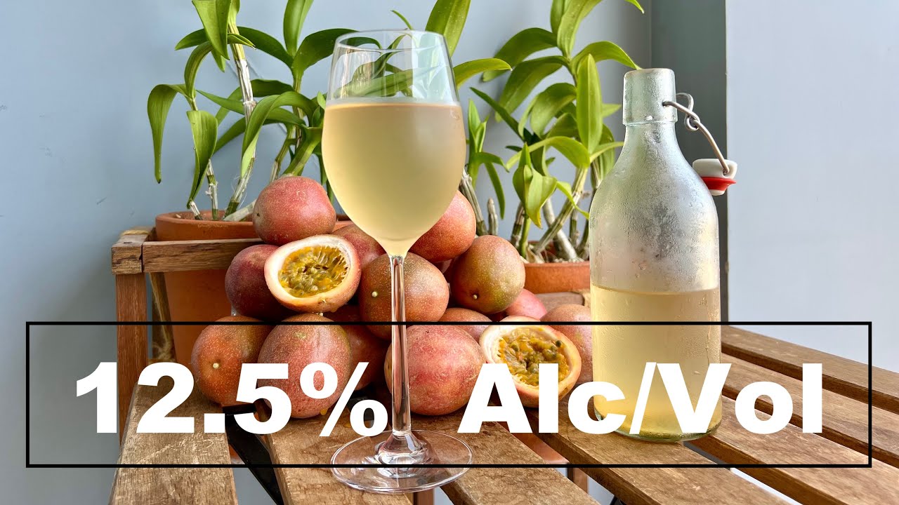 Домашнее вино из маракуйи с 12,5% алкоголя