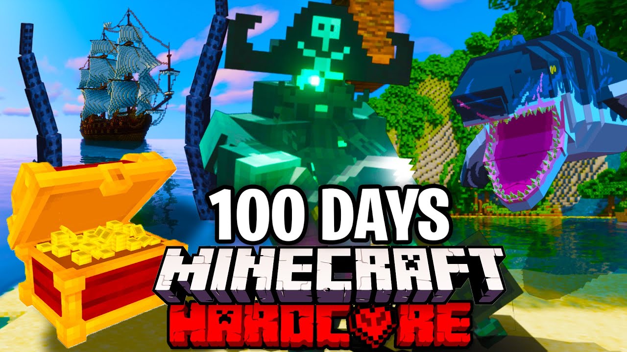 Я выжил 100 дней, будучи пиратом в Minecraft Hardcore! (КОРОТКОМЕТРАЖНЫЙ ФИЛЬМ)