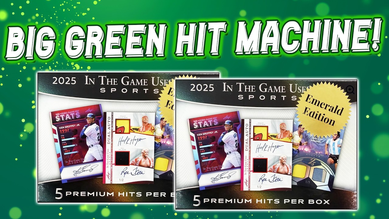BIG GREEN HIT MACHINE!! | 2025 Leaf In The Game Used Emerald Edition Review ($500 Per Box!)