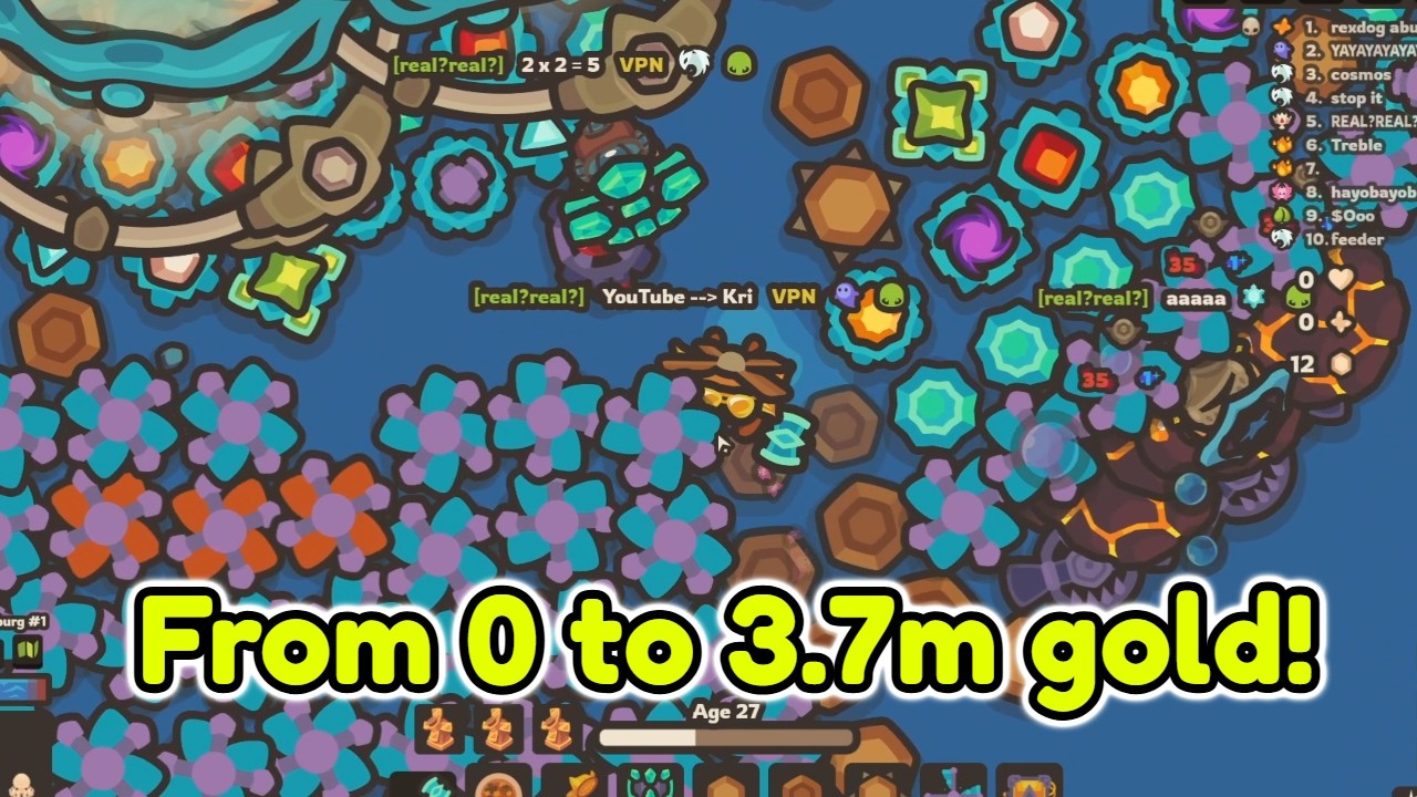 Speedrun 3,7 mln złota w bazie VPN Totem! [Taming.io]