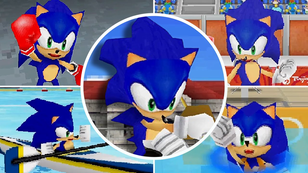 Mario & Sonic at the Olympic Games [DS] - All Events (Sonic Gameplay)