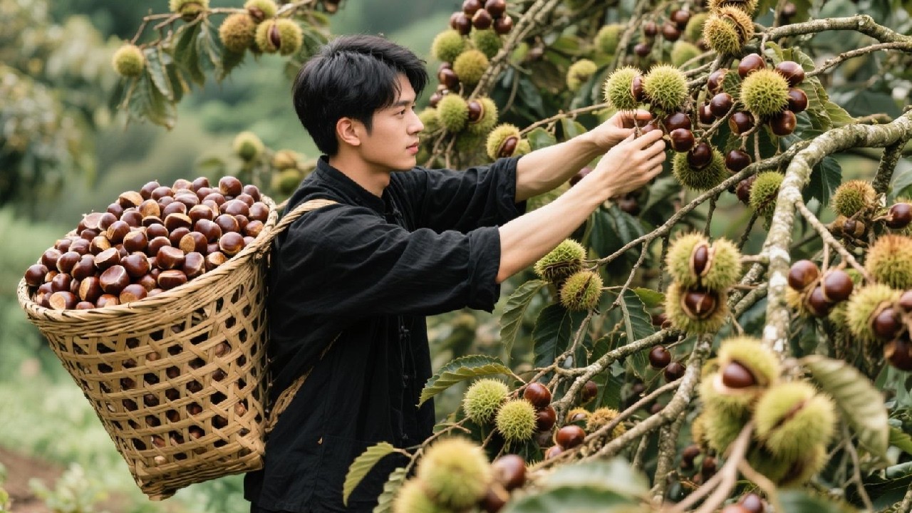 秋天的独家美食——用新收获的时令坚果，制作香甜的栗子糕点！