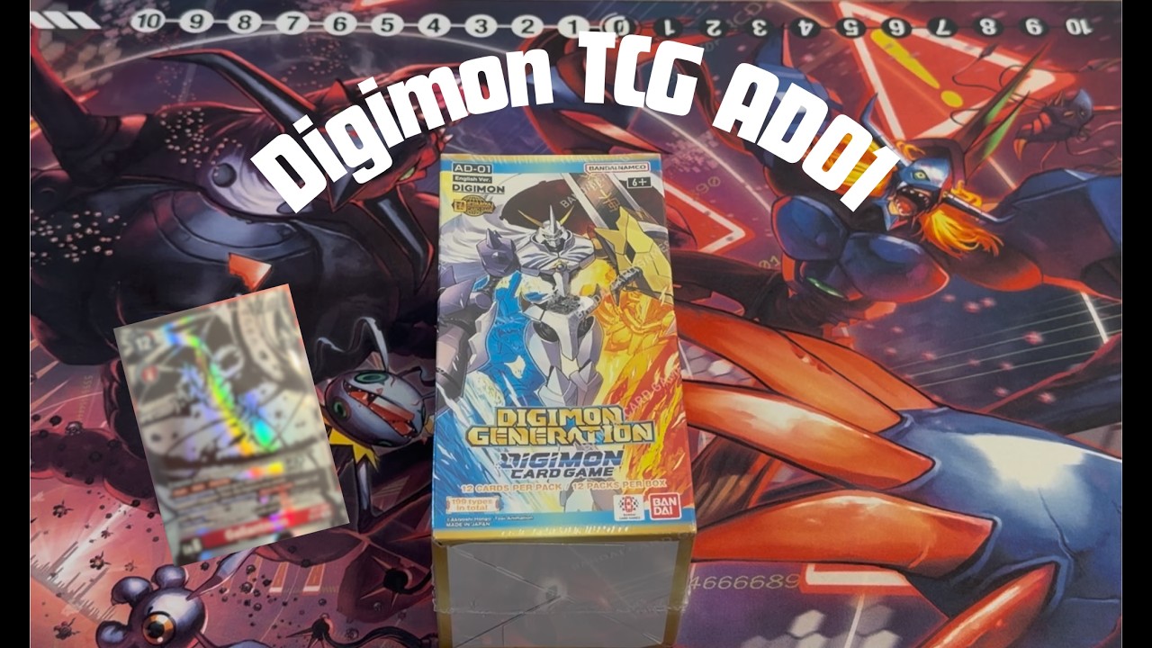 OPENING A BOX OF DIGIMON AD01! Crazy pull!