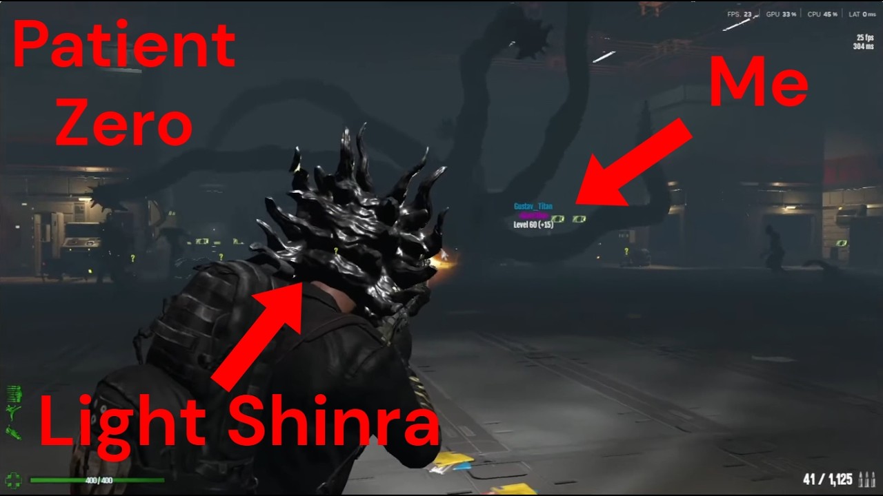 P0, Melee-Chainsaw, Full room, With Light Shinra(Dead Frontier 2)