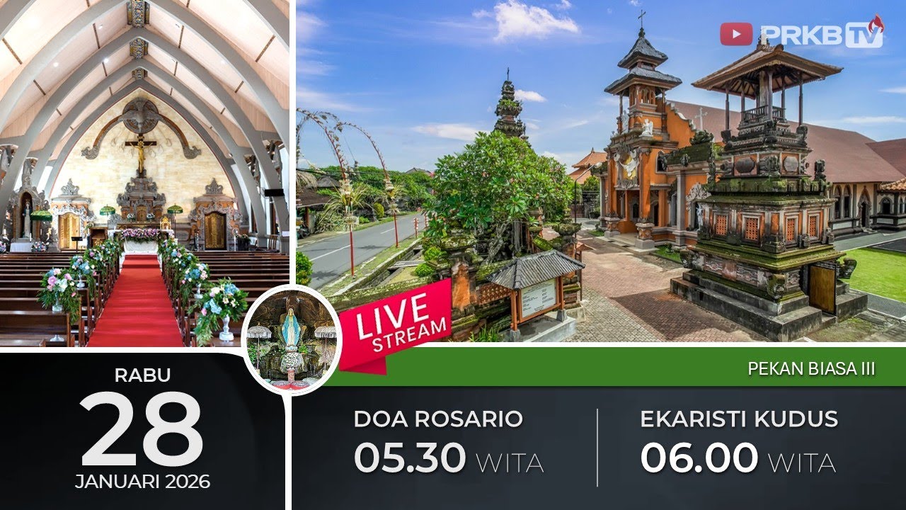 LIVE DOA ROSARIO & EKARISTI KUDUS,  28/1/26 05.30 WITA