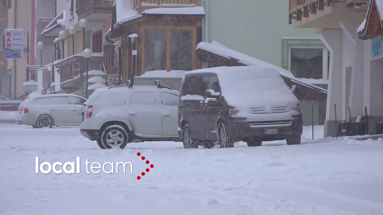 Ore 11.00, la nevicata al Tonale: precipitazioni via via più inten