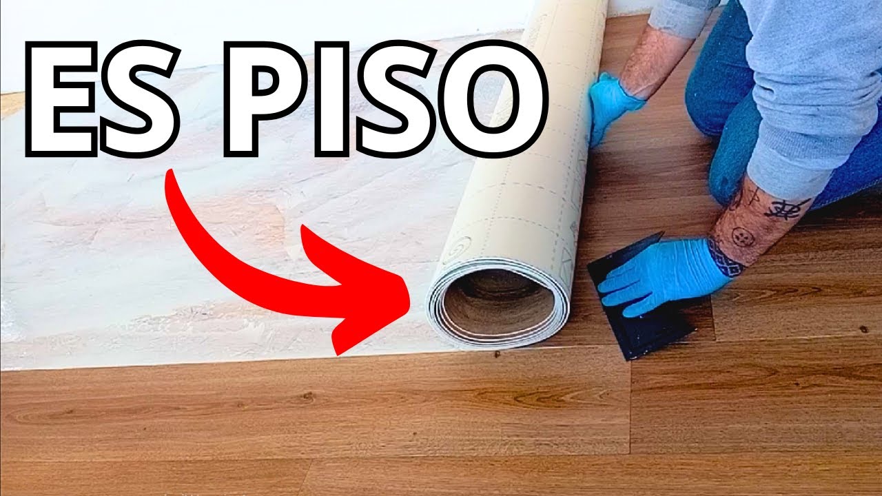 COMO INSTALAR PISO EN ROLLO FACIL piso vinílico