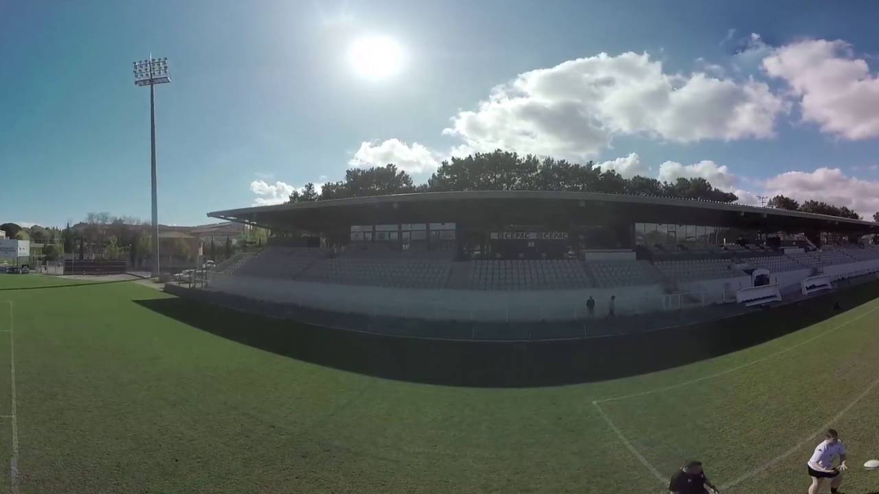 360&deg; - exercice de touche avec l'Acad&eacute;mie de formation Provence Rugby.