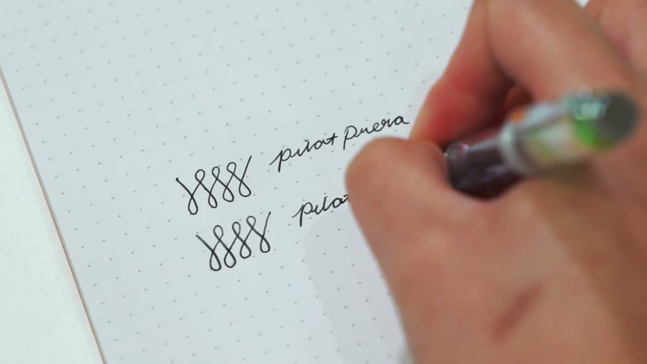 PILOT Prera Transparent Fountain Pen - Writing Samples