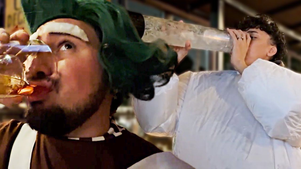DRUNK AT A BAR W/ OUR COSTUMES