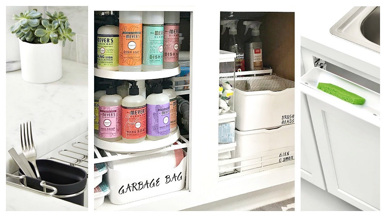 NEW! Under Kitchen Sink Organization Ideas