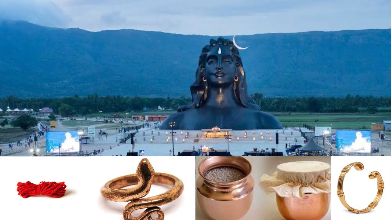 Unboxing the packet  having  Bracelet, Abhaya Sutra , Copper Ring  and Vibhuti  by Isha Foundation