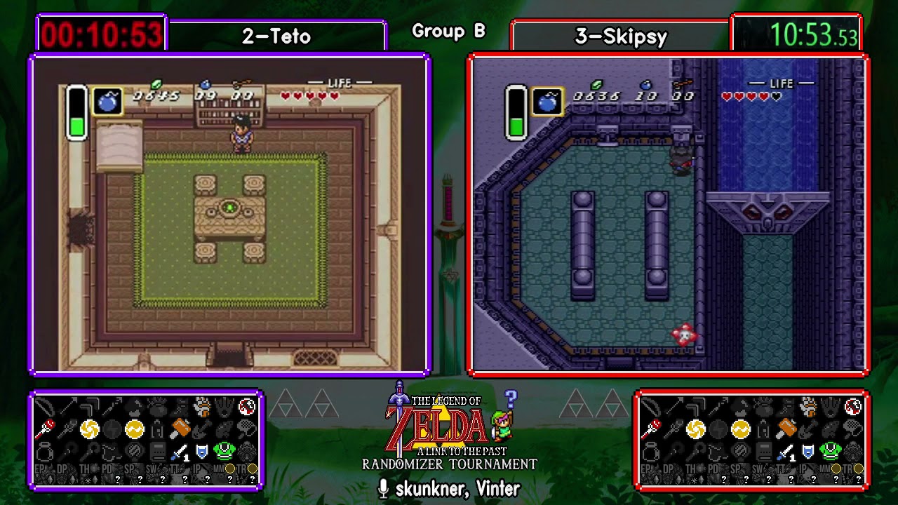 Teto vs Skipsy A Link to the Past Randomizer Tournament 2021