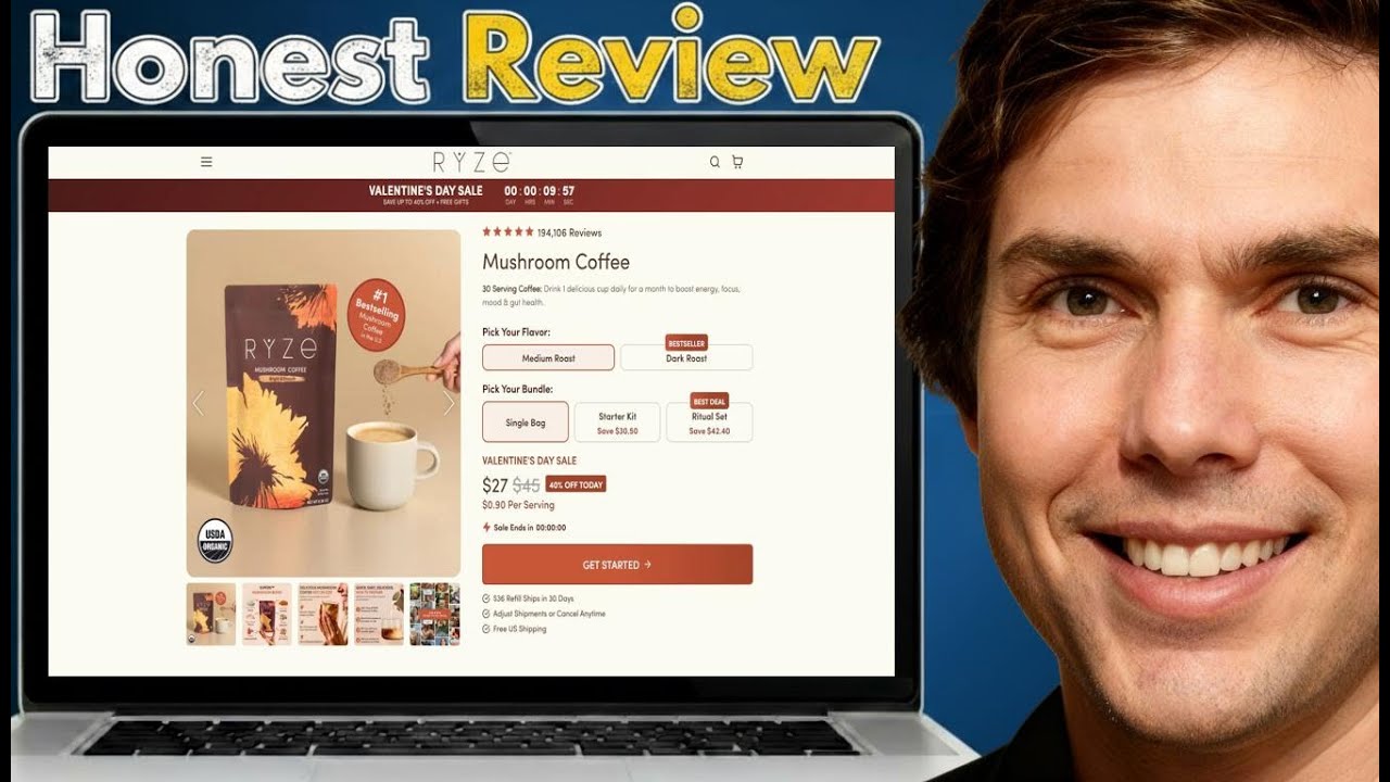 Ryze Mushroom Coffee Review 2026: Taste Test, My Experience, Pros & Cons