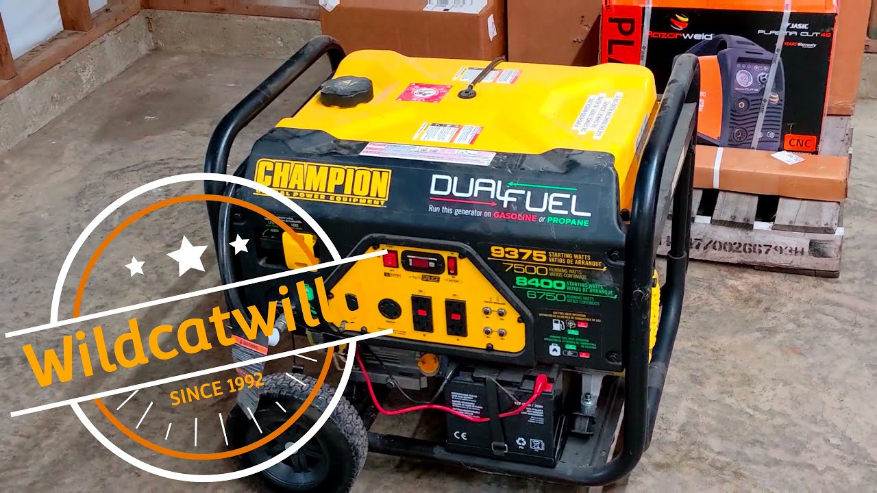 Обзор генератора Champion мощностью 7500 Вт за 2 года