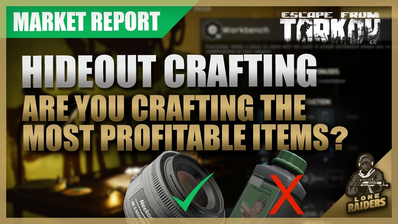 BEST HIDEOUT CRAFTS (12.12) FOR MAXIMUM PROFIT | 30th Dec 21 | Escape From Tarkov EFT