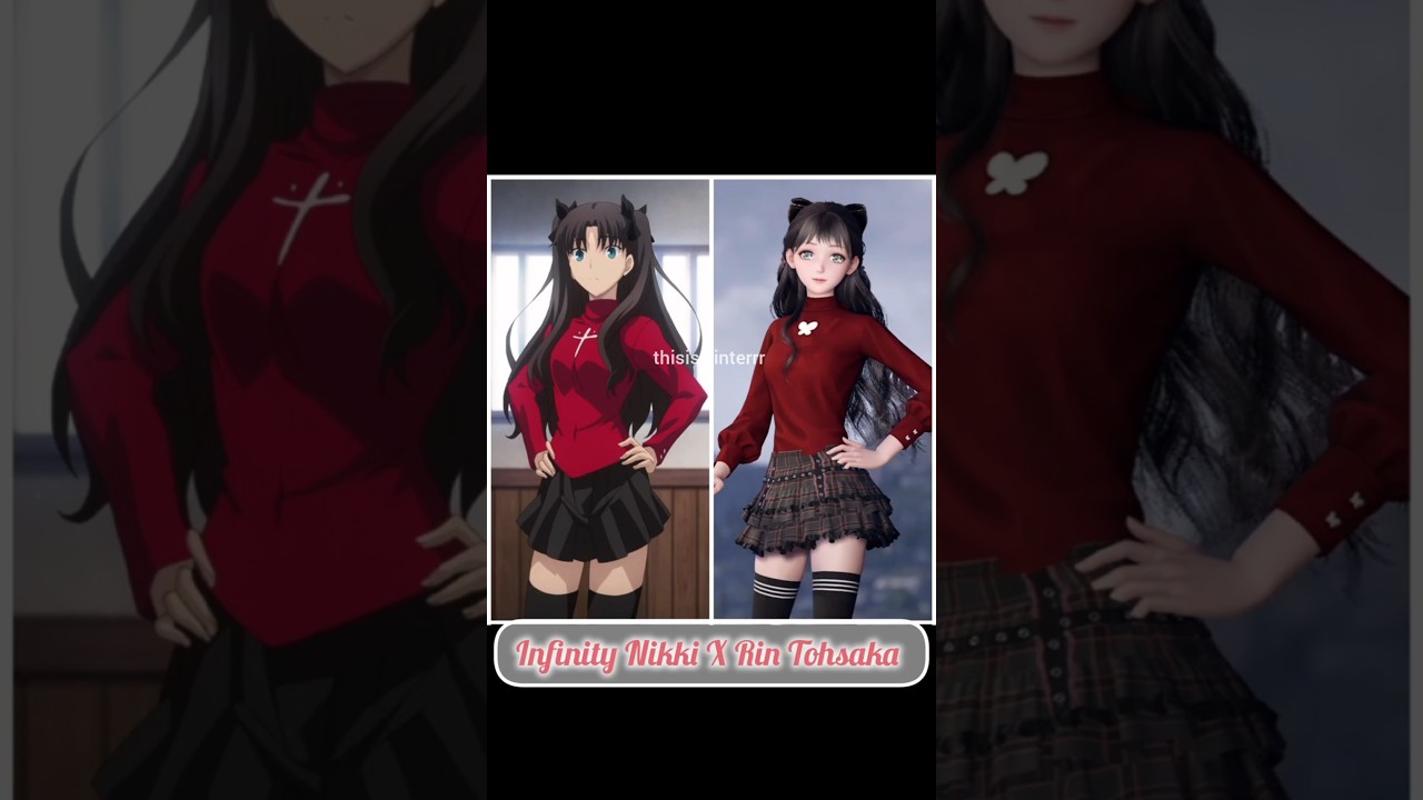 I make Rin Tohsaka in Infinity Nikki!! (Fashion Styling) #infinitynikki #rintohsaka #anime