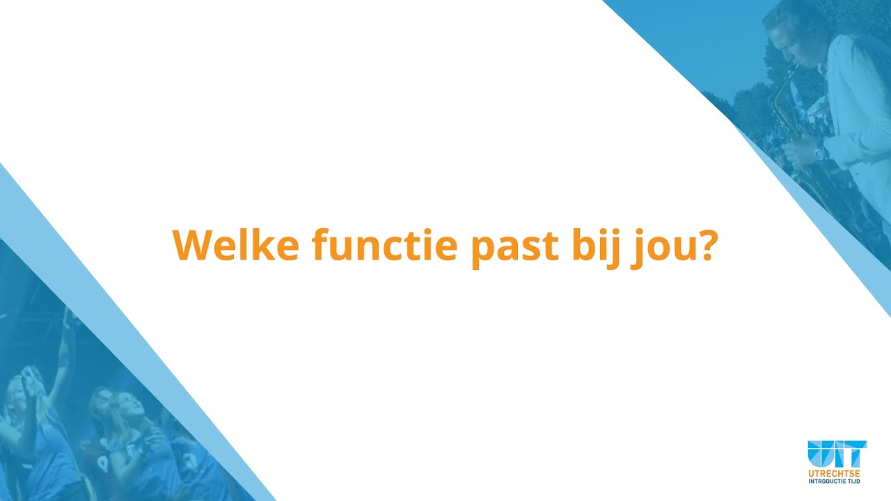 UIT - Welke functie past bij jou?