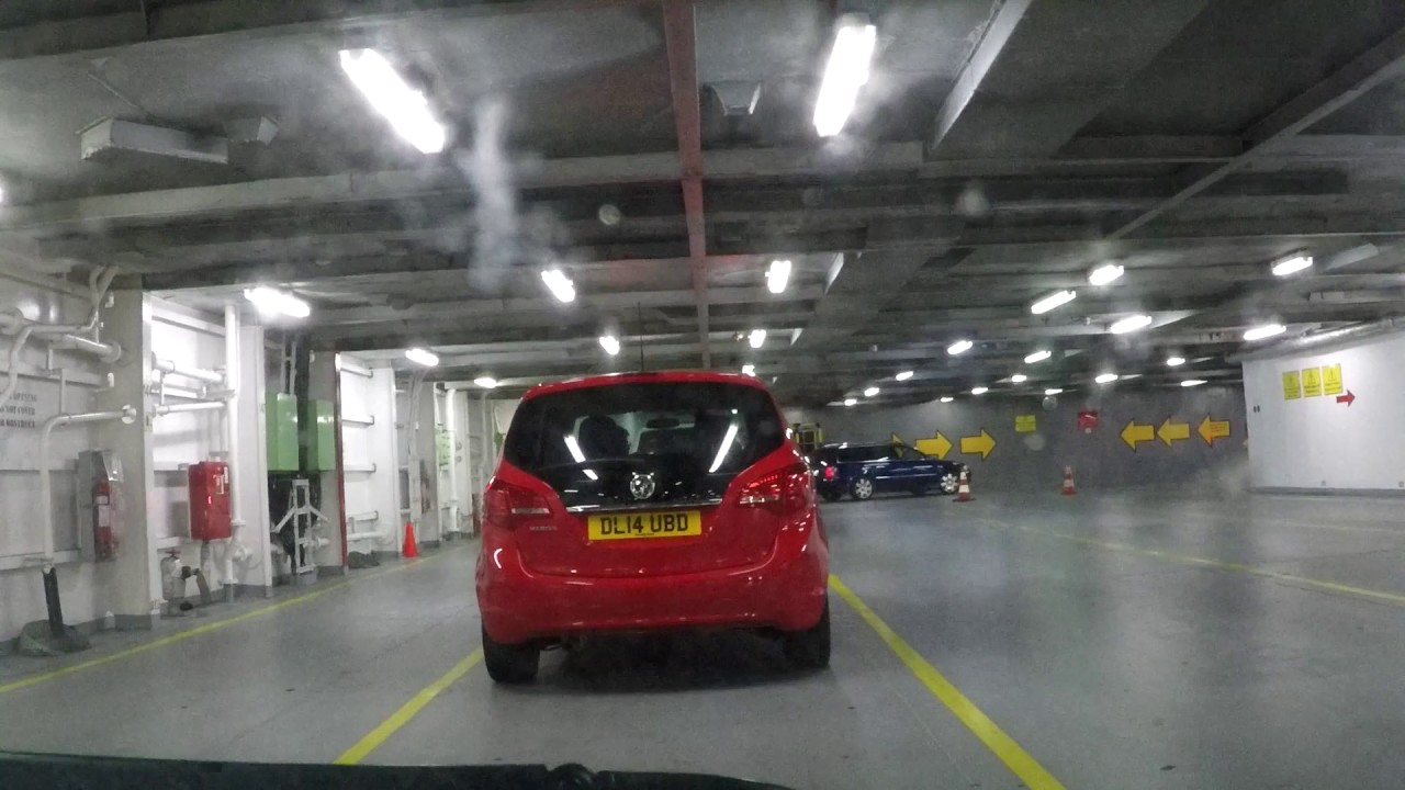 Boarding DFDS ferry Dover Seaways at Dunkerque