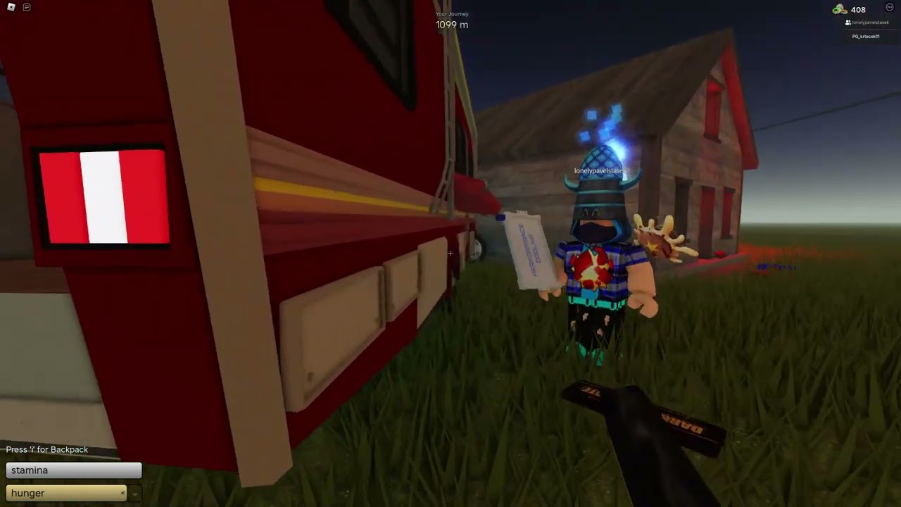 playing roblox dusty trip plains with my friend 