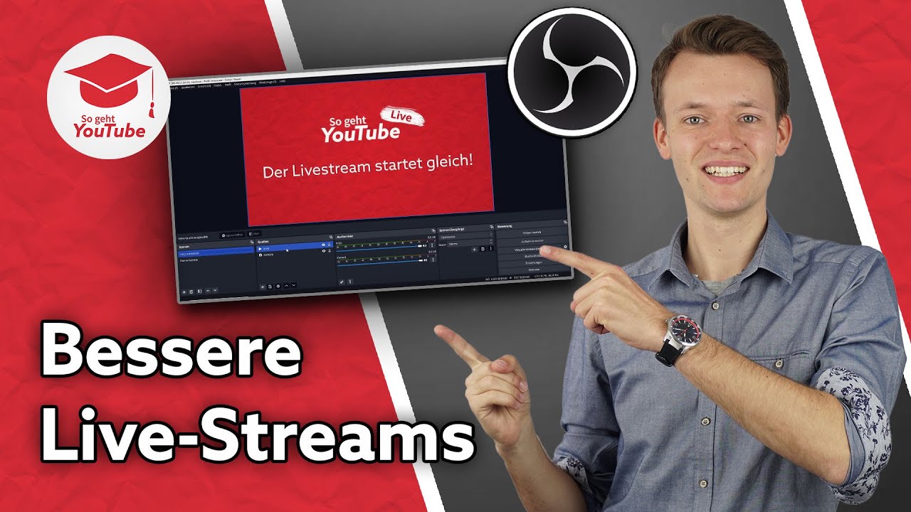 YouTube Live-Streams mit OBS: Intros, Animationen und Chat einfügen