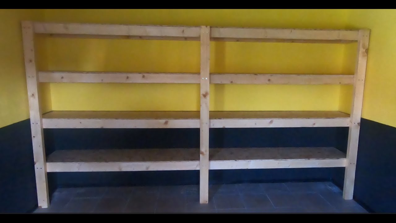 Dřevěn&yacute; reg&aacute;l do kůlny diy