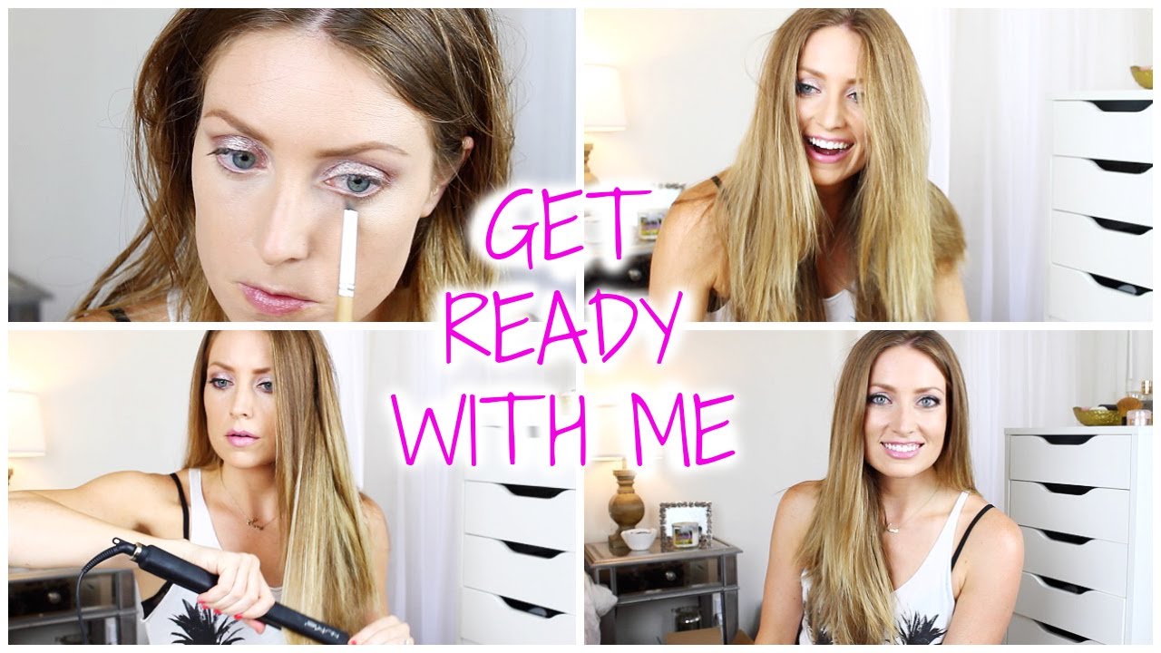 Get Ready With Me: Dewy Makeup + Straight Hair | vlogwithkendra