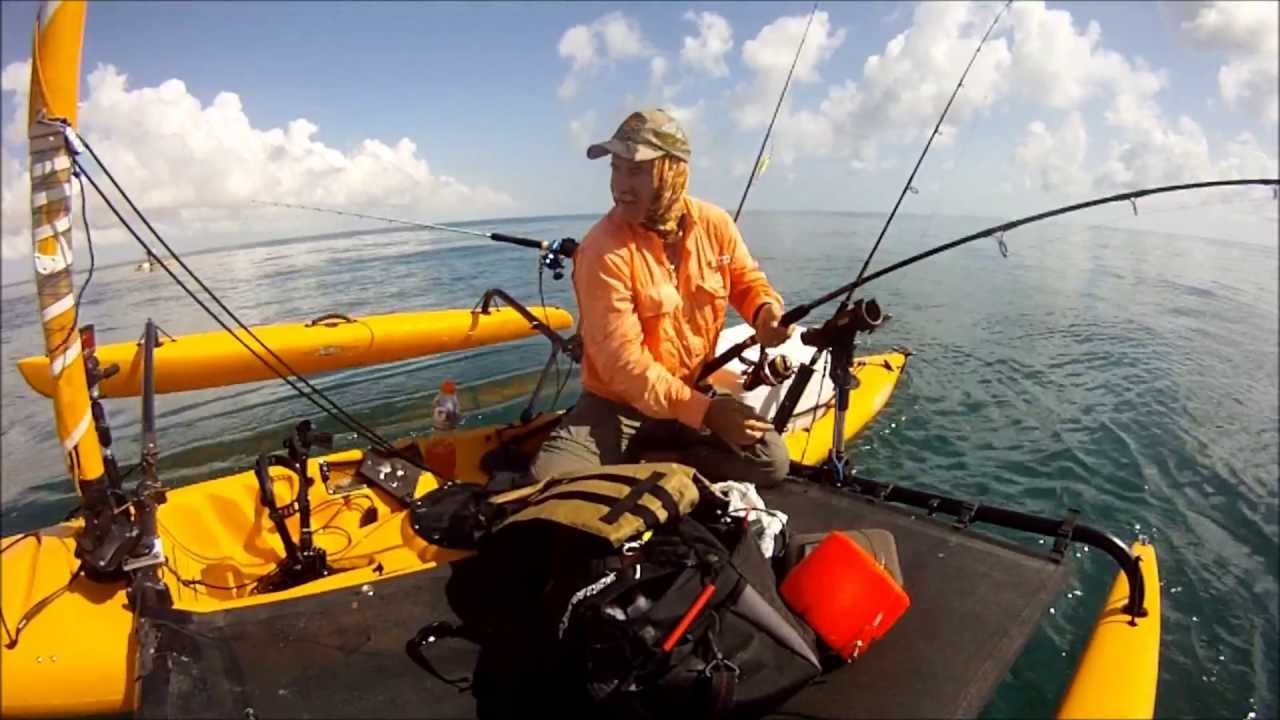 HOBIE ADVENTURE ISLAND  FISHING IN PORT MANSFIELD TX.