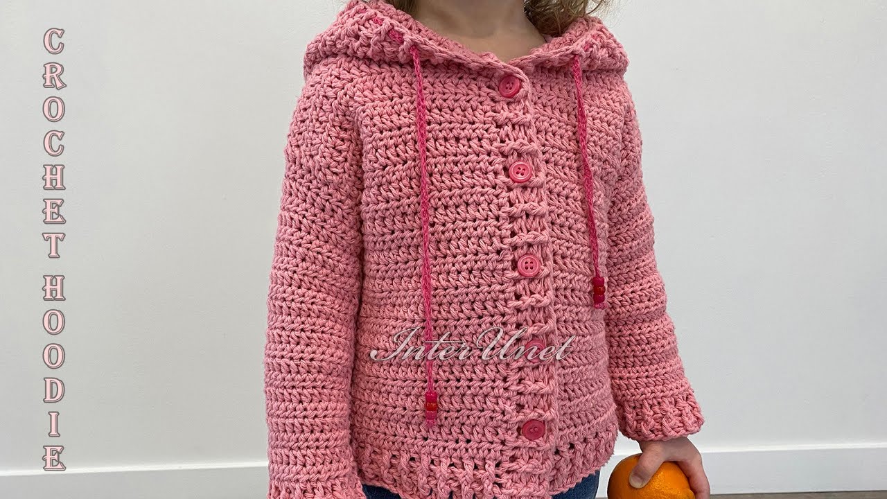 Crochet hoodie for a child - jacket crochet pattern