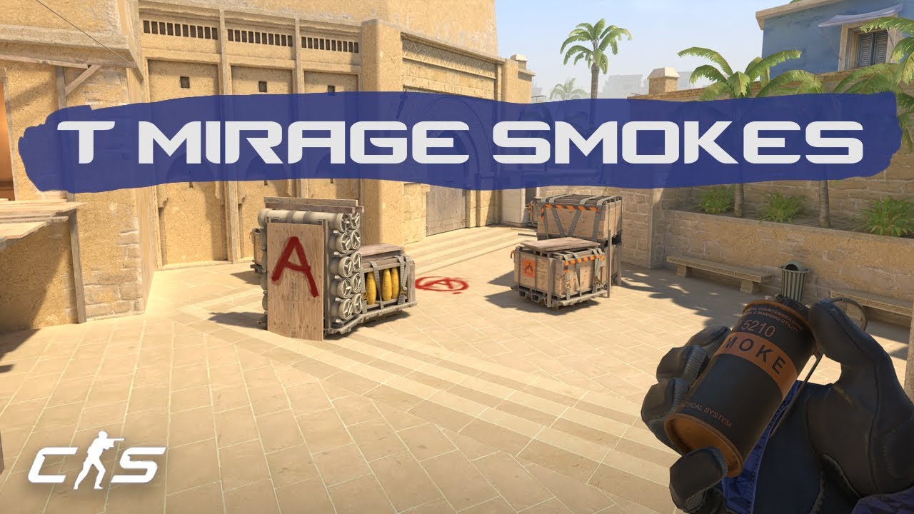 CS2 Mirage &mdash; выиграйте T-сторону с этими ЛЕГКИМИ дымовыми составами