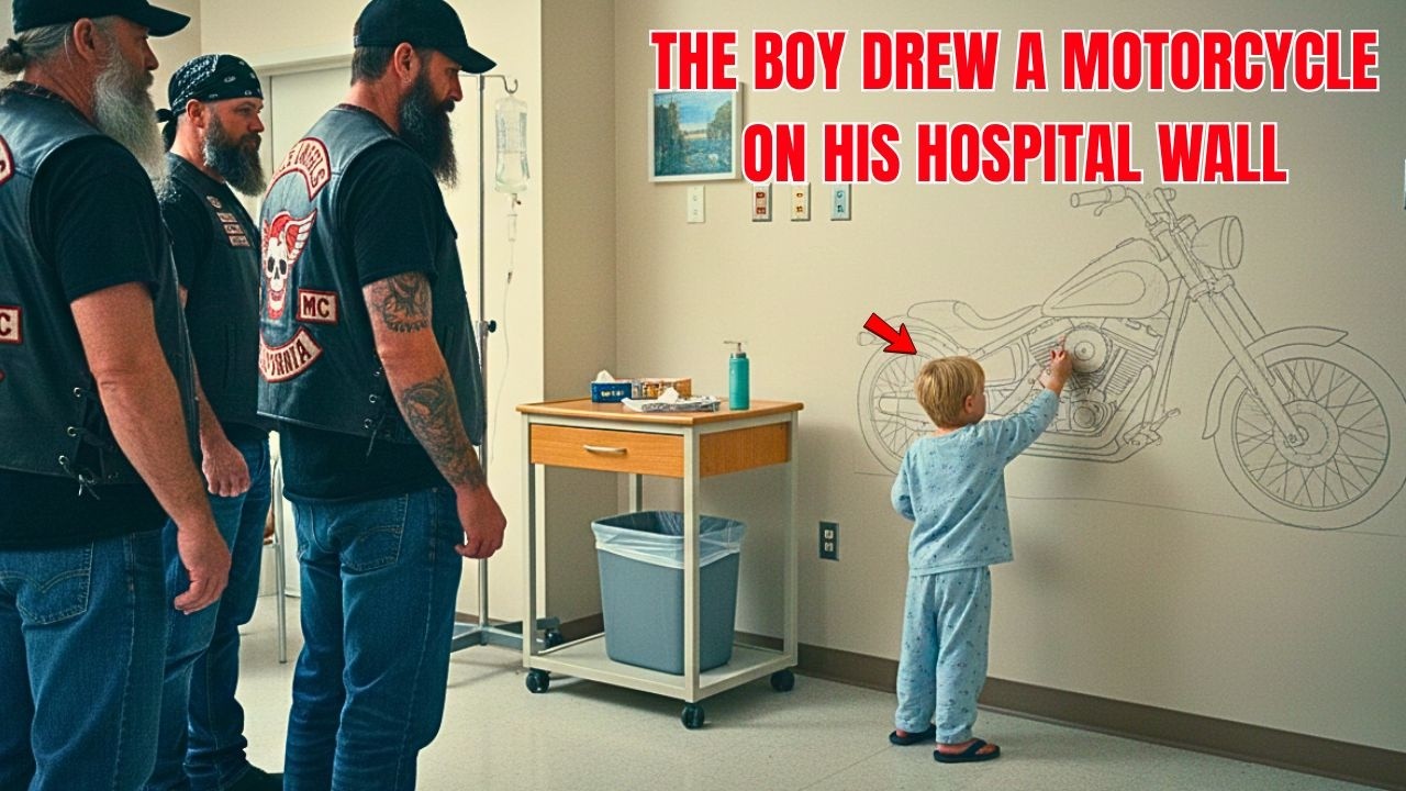 The Boy Drew a Motorcycle on His Hospital Wall — Then the Hells Angels Came for Him