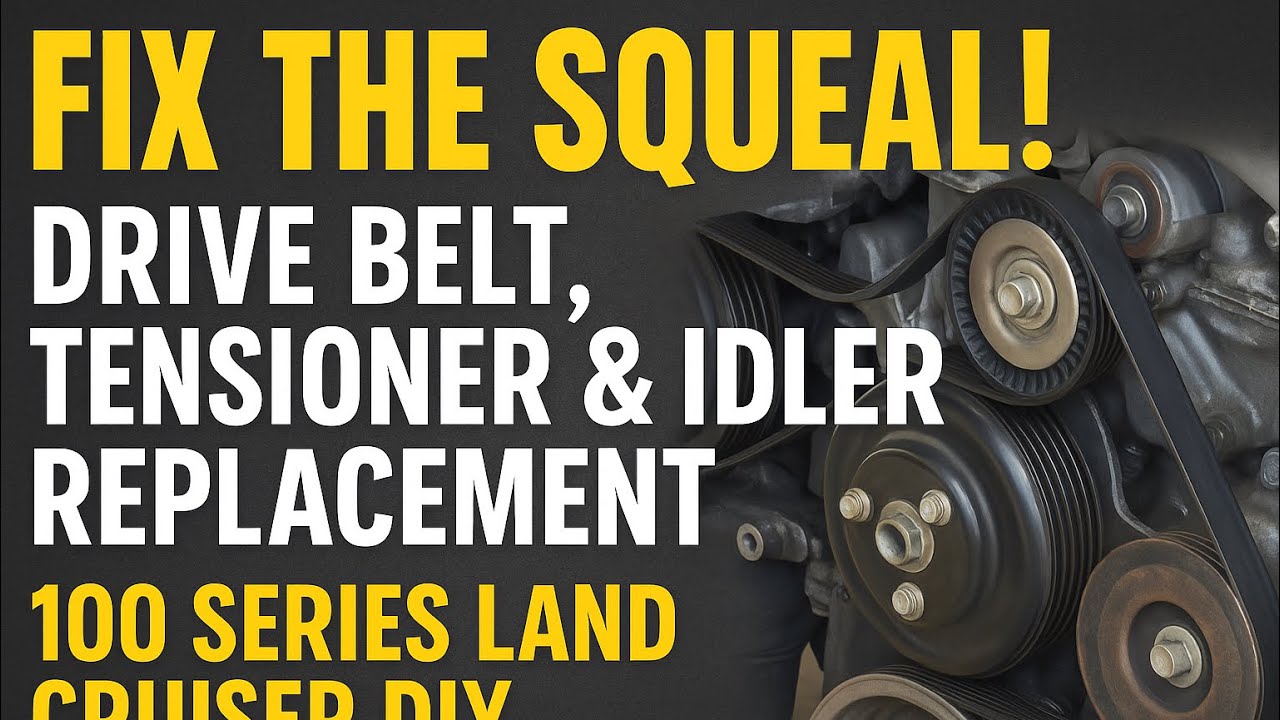 Fix the Squeal! Drive Belt, Tensioner & Idler Replacement | 100 Series Land Cruiser DIY