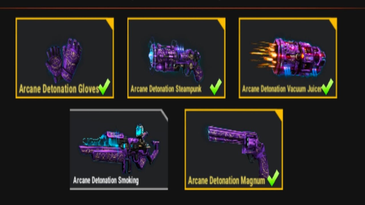 Dead Target Arcane Detonation Event Received All Rewards and New skins of Weapons