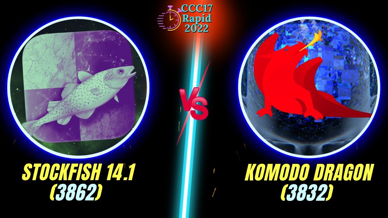 Stockfish 14.1 vs Komodo Dragon || Hard Battle  || CCC 17 Rapid Finals