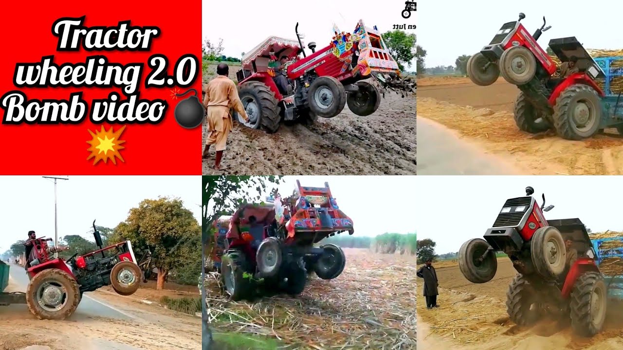 Awesome Tractor Wheeling Stunts Of Shoukeen Jutt Videos | Tractor Power Show For Lovely Viewers 😍