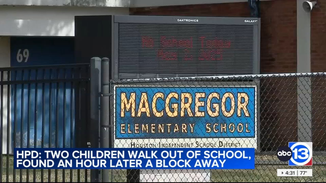 HISD employee placed on leave after 2 toddlers walk blocks away from school unsupervised