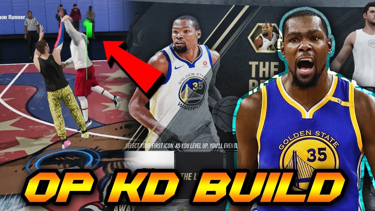 NBA LIVE 19 OVERPOWERED KEVIN DURANT PLAYER BUILD!! MOST OP BUILD IN NBA LIVE 19 THE ONE!!