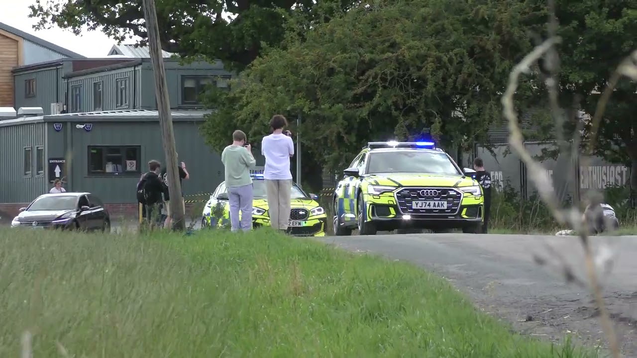 New RPU Audi A6 and RPU BMW M135i light demos North Yorkshire Police 