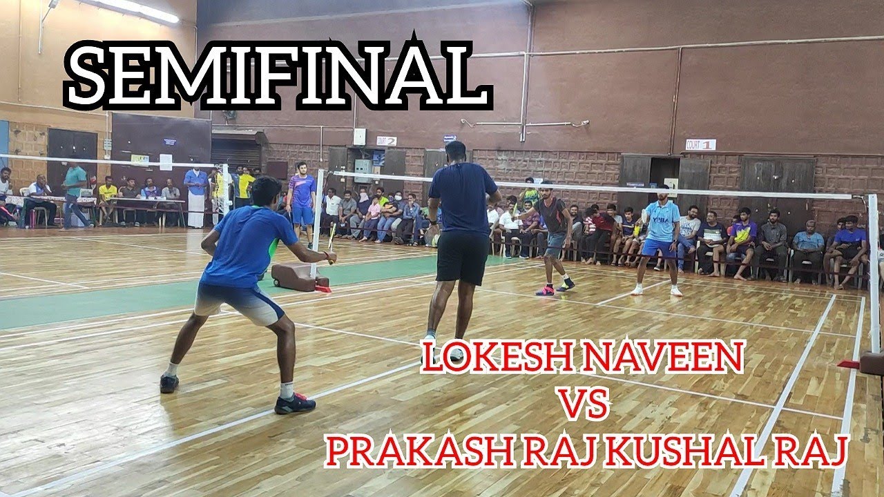 PRAKASH RAJ KUSHAL RAJ vs NAVEEN LOKESH Semi Final Men Doubles Ramani Open Salem Fairland Club 2021