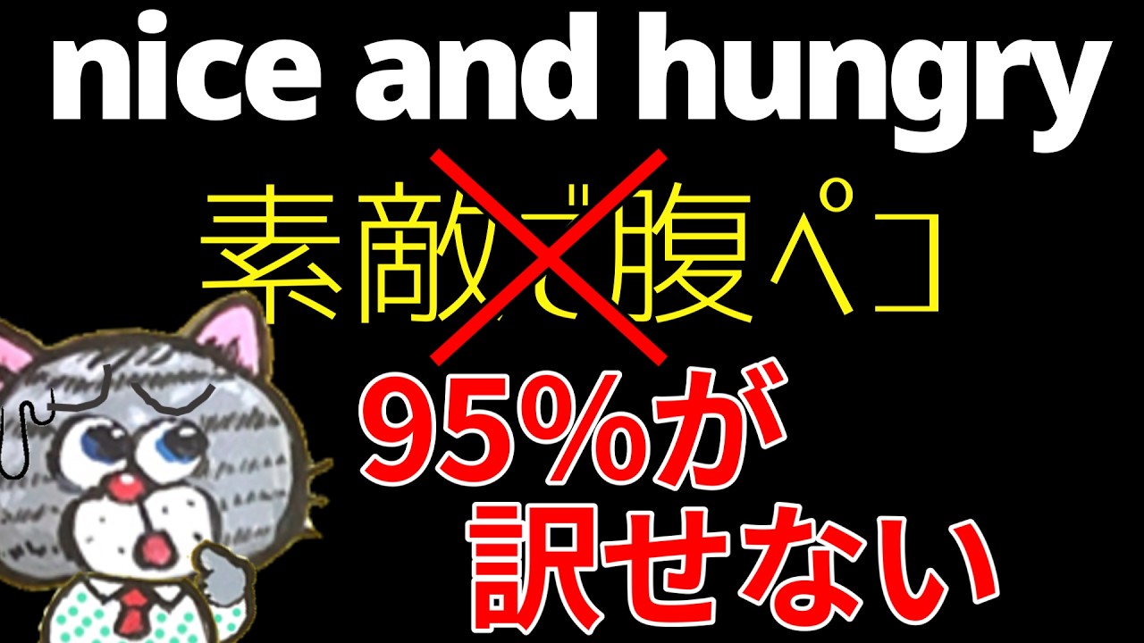 【できたら上位5％】日本人が知らない超頻出のniceの使い方