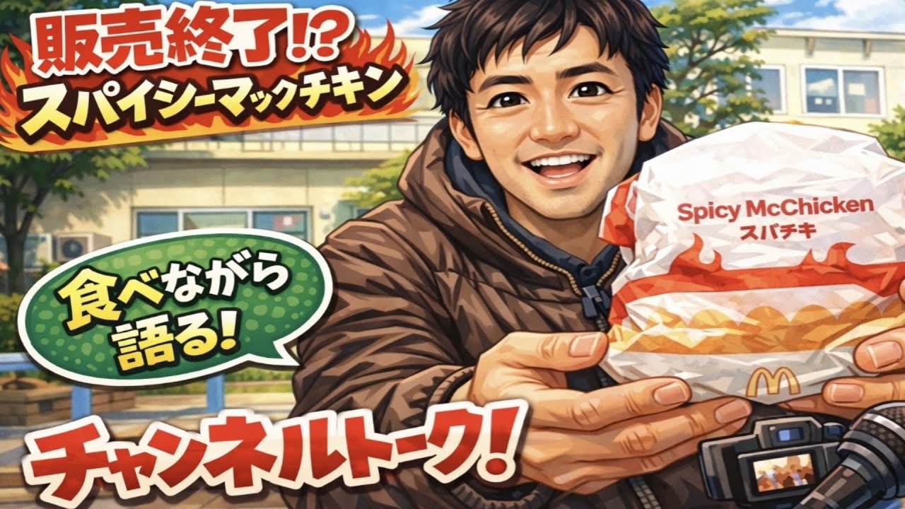 【販売終了!?】スパイシーマックチキン最後に食べながらチャンネルについて語る