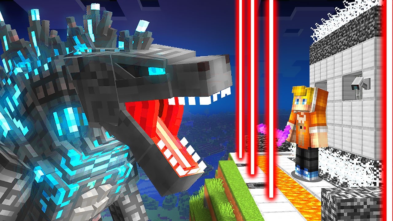 ГИГАНТСКАЯ ГОДЗИЛЛА против МОЕЙ ЗАЩИЩЕННОЙ БАЗЫ в Майнкрафт…