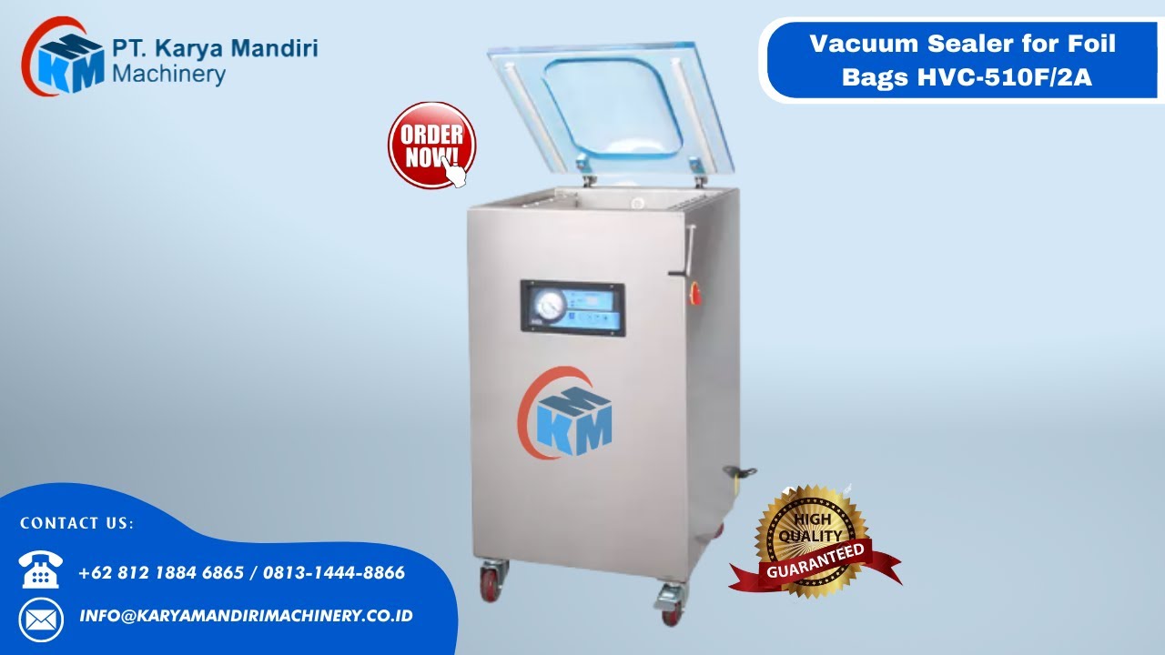 Mesin Vacuum Sealer untuk Foil Bags HVC-510F/2A